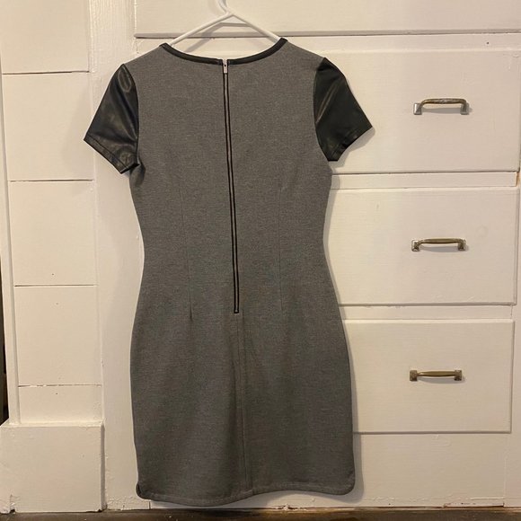 Banana Republic Faux Leather Trim Dress - Picture 4 of 4